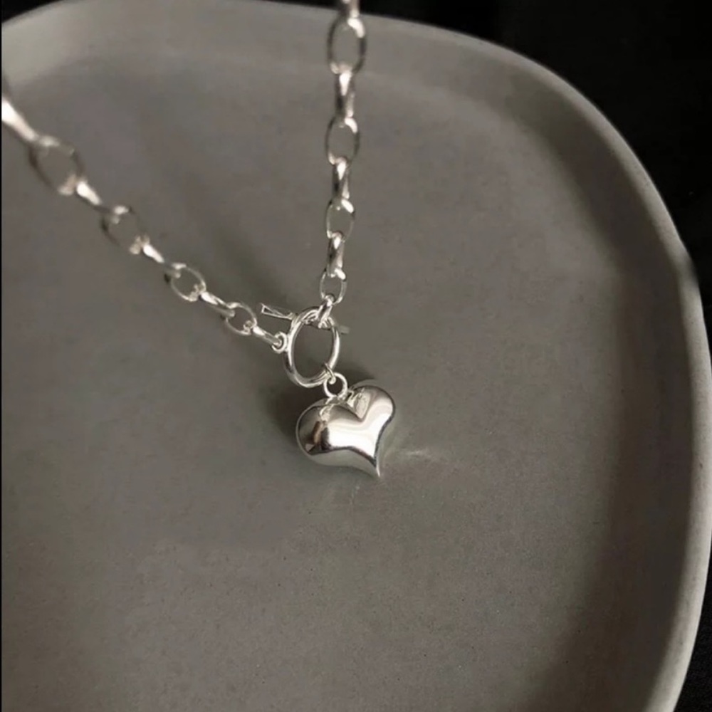 “18” HEART 925 STERLING SILVER LOVE PENDANT NECKLACE,NICE NECKLACE,CUTE NECKLACE - Picture 4 of 6